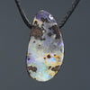 Natural Australian Boulder Opal Side Drill Pendant