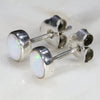 Natural Australian White  Opal  Silver Stud Earring Code -SE485