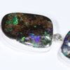 Australian Boulder Opal Silver Bracelet Code-BR01