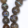 Boulder Opal 19" Long, Round Beaded Necklace Code-No205