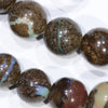 Boulder Opal 19" Long, Round Beaded Necklace Code-No205
