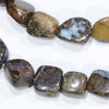 Boulder Opal 19" Long, Beaded Necklace Code-No104