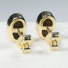 Gold Opal Studs Rear View