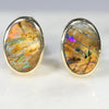 Opal Birthstone Stud Earrings