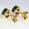 Natural Australian Boulder Opal 18k Gold Earring Studs