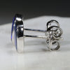 Natural Australian Black Opal  Silver Stud Earring Code -SE514