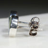Natural Australian Boulder Opal  Silver Stud Earring