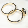 Australian White Boulder Opal and Diamond  Gold Ring Size 8 Code -RL21