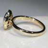 Australian White Boulder Opal and Diamond  Gold Ring Size 8 Code -RL21