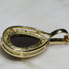 Natural Australian Boulder Opal and Diamond Gold Pendant Code (15mm x 10mm) -PL45