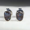 Natural Australian Boulder Opal  Silver Stud Earring Code -SE499