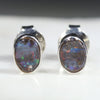 Natural Australian Boulder Opal  Silver Stud Earring Code -SE499