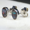 Natural Australian Boulder Opal  Silver Stud Earring Code -SE499