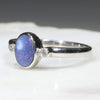Silver Opal Ring Semi Side View