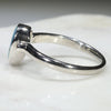 Australian Solid Boulder Opal and Diamond Silver Ring - Size 7.75 Code - SRD45
