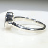 Australian Solid Boulder Opal and Diamond Silver Ring - Size 7 Code - SRD51