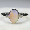 Beautiful Natural Pink Boulder Opal ring