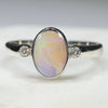 Natural Pink Opal Ring 
