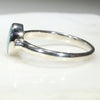 Australian Solid Boulder Opal and Diamond Silver Ring - Size 7.5 Code - SRD58