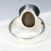 Australian Solid Boulder Opal Silver Ring - Size 9.5