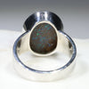 Australian Solid Boulder Opal Matrix Silver Ring - Size 8.75 Code - SM67