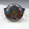 Natural Australian Matrix Opal Silver Ring