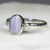 Sterling Silver - Solid Boulder Opal - Natural Diamonds