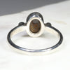 Silver Solid Opal Ring Rear View