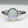 Boulder Opal Silver Ring