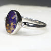 Silver Opal Ring Side View