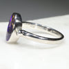 Australian Solid Boulder Opal and Diamond Silver Ring - Size 6 Code - SRD47