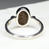 Silver Solid Opal Ring Rear View