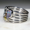 Easy Wear Silver Thick Split Band Ring Design