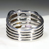 Silver Opal and Gem Ring Rear View