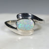 Natural Australian Boulder Opal Silver Ring - Size 7 Code - SR116