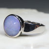 Australian Solid Boulder Opal Silver Ring - Size 9.25 Code - R227