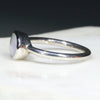 Silver Opal Ring Side View