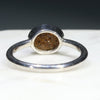 Silver Solid Opal Ring Rear View