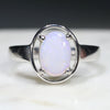Natural Australian Opal Silver Ring - Size 6.5 Code - SR096