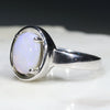 Natural Australian Opal Silver Ring - Size 6.5 Code - SR096