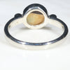 Silver Solid Opal Ring Rear View