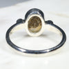 Silver Solid Boulder Opal Ring Rear View