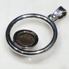 Natural Australian Boulder Opal Silver Pendant with Silver Chain