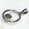 Natural Australian Boulder Opal Silver Pendant with Silver Chain (5mm x 5mm) Code -E07