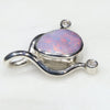 Silver Opal Pendant Side View