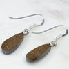 Natural Australian Boulder Opal  Silver Earring (15mm x 10mm) Code -ERJ3