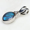 Simple Silver, Opal and Diamond Design