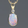 Natural Opal Pendant Necklace