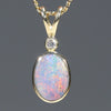 Natural Opal Pendant Necklace