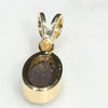 Natural Australian Boulder Opal and Diamond 18k Gold Pendant Code -GPA139